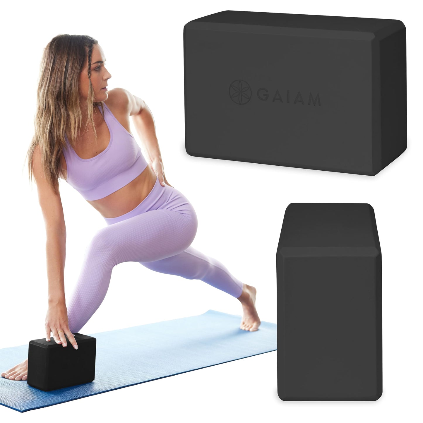 Gaiam Yoga Block – Foam Support for Yoga & Pilates