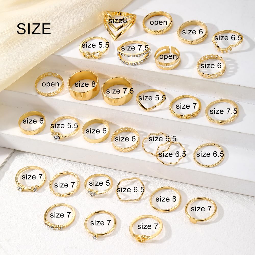 KISS WIFE Gold Ring Set