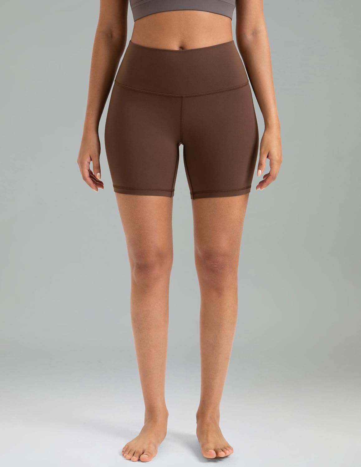 Colorfulkoala Women’s High-Waist Yoga Shorts 6"