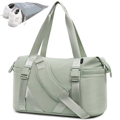 MAXTOP Women’s Gym & Yoga Duffle Bag with Shoe Pouches