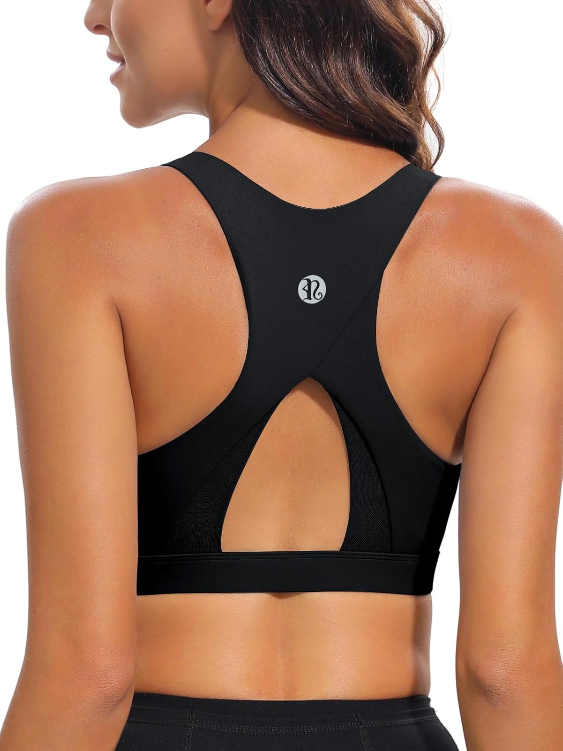 RUNNING GIRL High-Impact Racerback Sports Bra