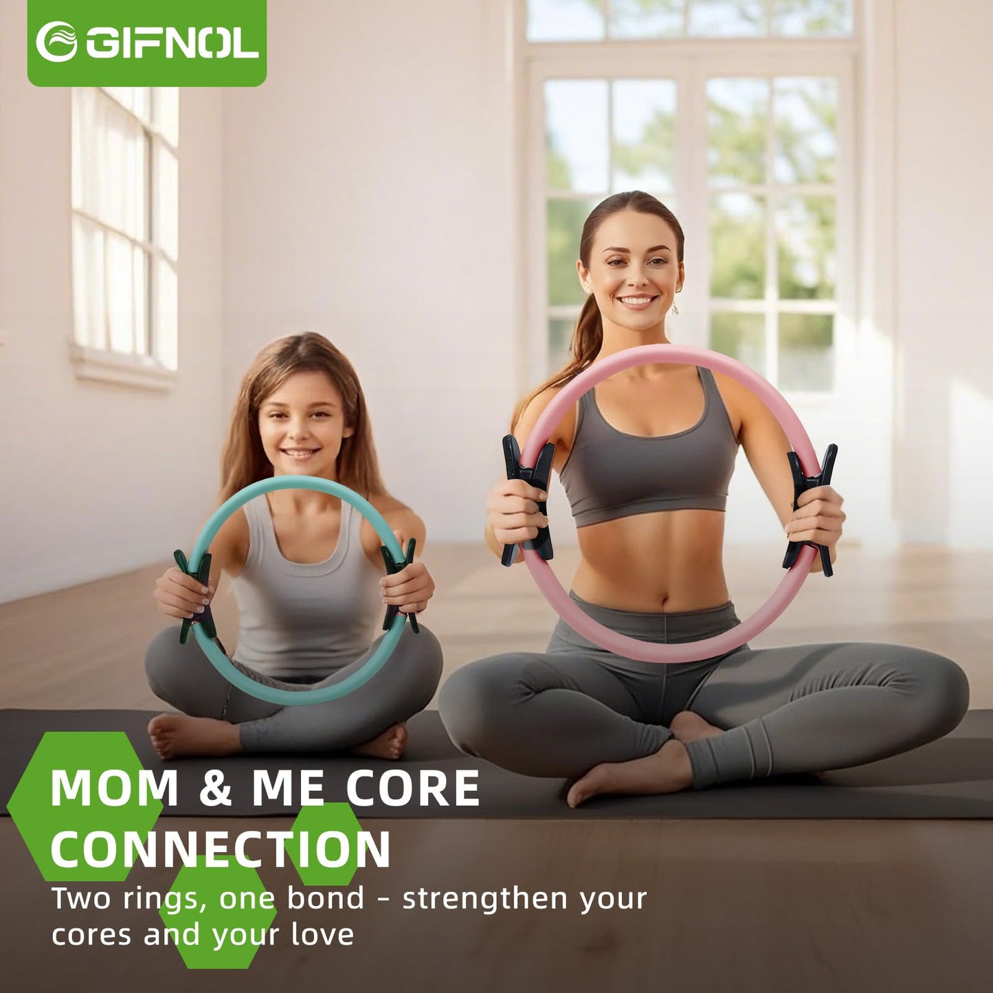 Pilates Ring & Ball Set with Resistance Bands