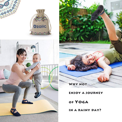 Ozaiic Women’s Non-Slip Yoga Socks with Grips