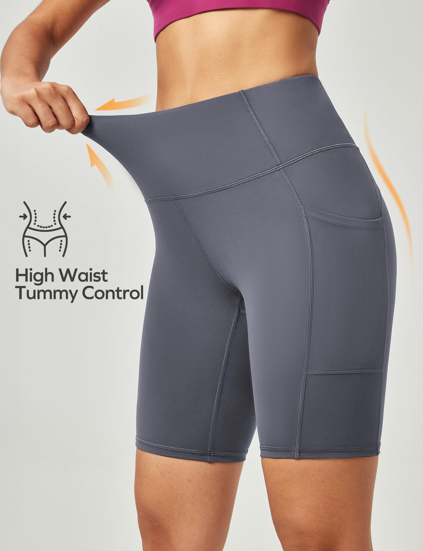 Ewedoos Women’s High-Waist Biker Shorts