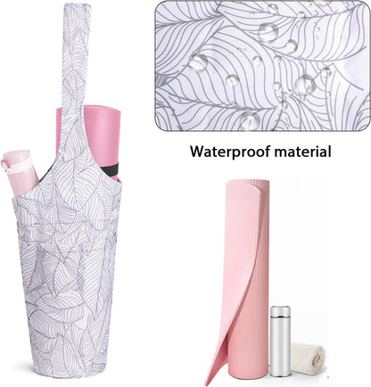 IwIeIaIrI Yoga Mat Bag with Adjustable Strap & Extra Pockets