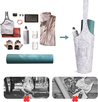 IwIeIaIrI Yoga Mat Bag with Adjustable Strap & Extra Pockets