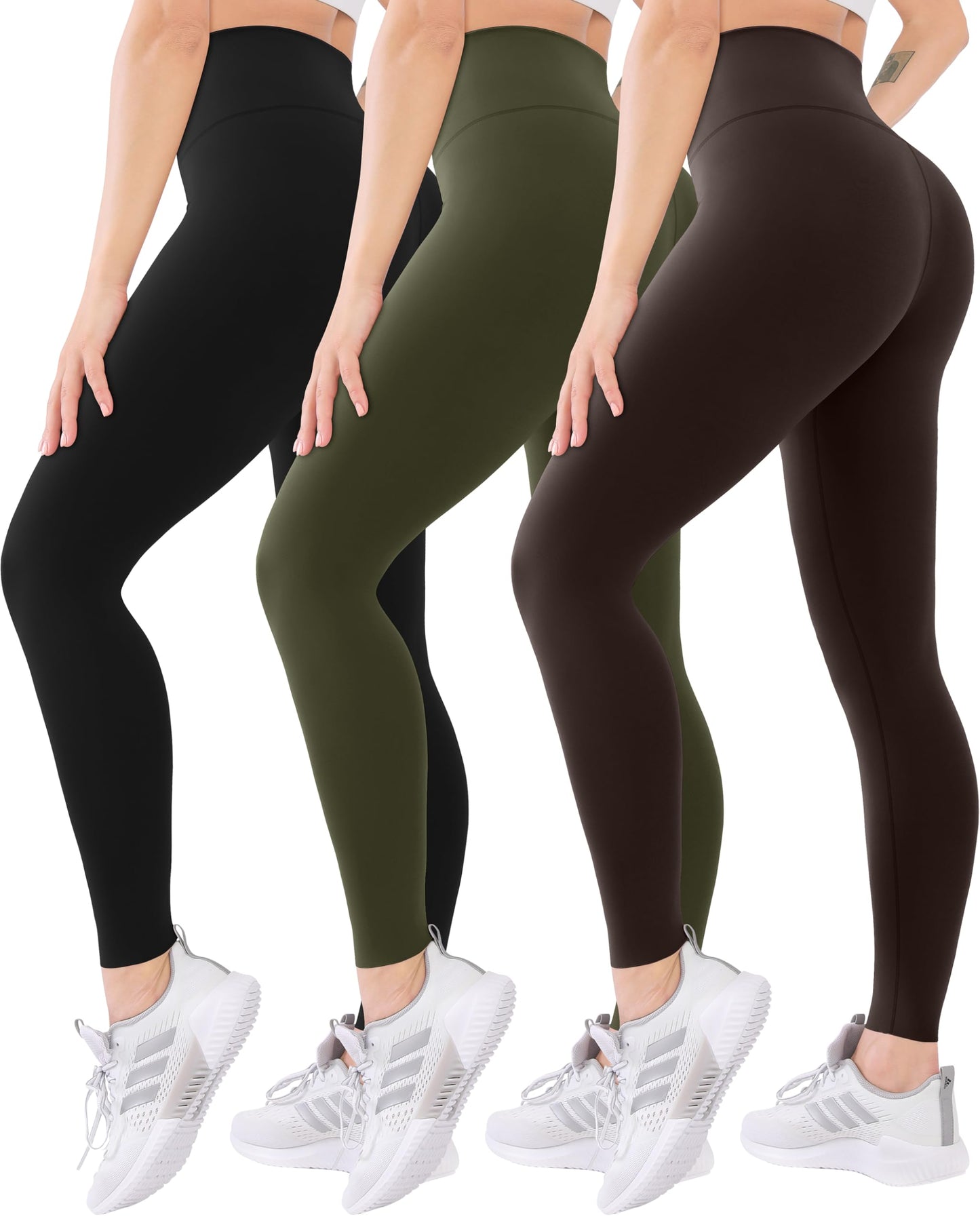 Blisset 3-Pack High Waisted Leggings for Women