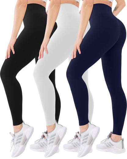 Blisset 3-Pack High Waisted Leggings for Women