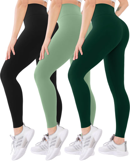 Blisset 3-Pack High Waisted Leggings for Women