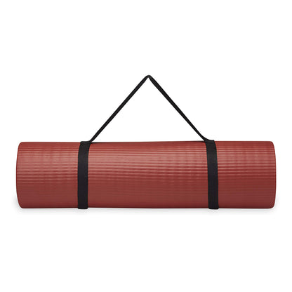 Gaiam Essentials Thick Yoga Mat with Carrier Strap