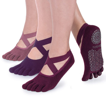 Ozaiic Women’s Non-Slip Yoga Socks with Grips
