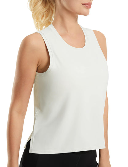 JOYSPELS Ice Silk Crop Tank Top