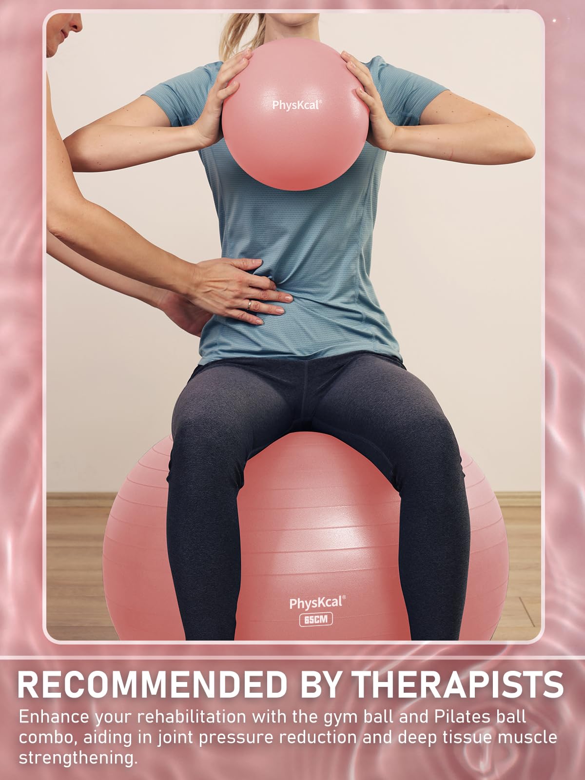 Yoga Ball with Pump – 4 Sizes for Fitness & Therapy