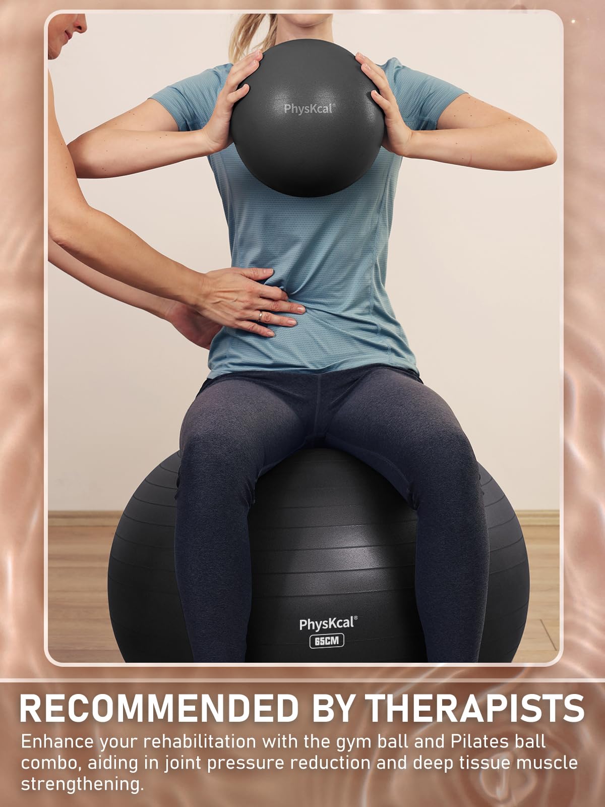 Yoga Ball with Pump – 4 Sizes for Fitness & Therapy