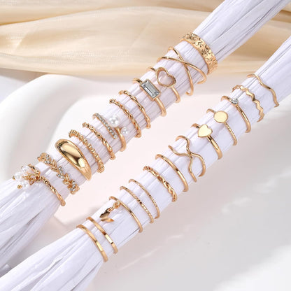 IFKM 51-Piece Gold Ring Set