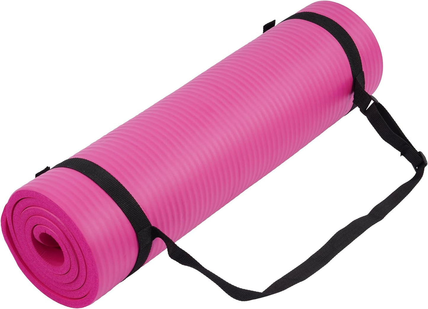 Extra Thick 1/2" High-Density Yoga Mat with Strap