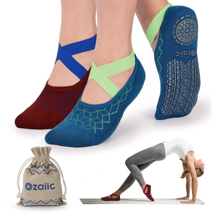 Ozaiic Non-Slip Yoga Socks for Women