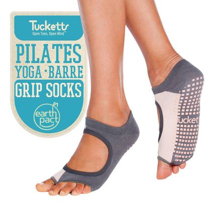 Tucketts Toeless Grip Pilates Socks for Women