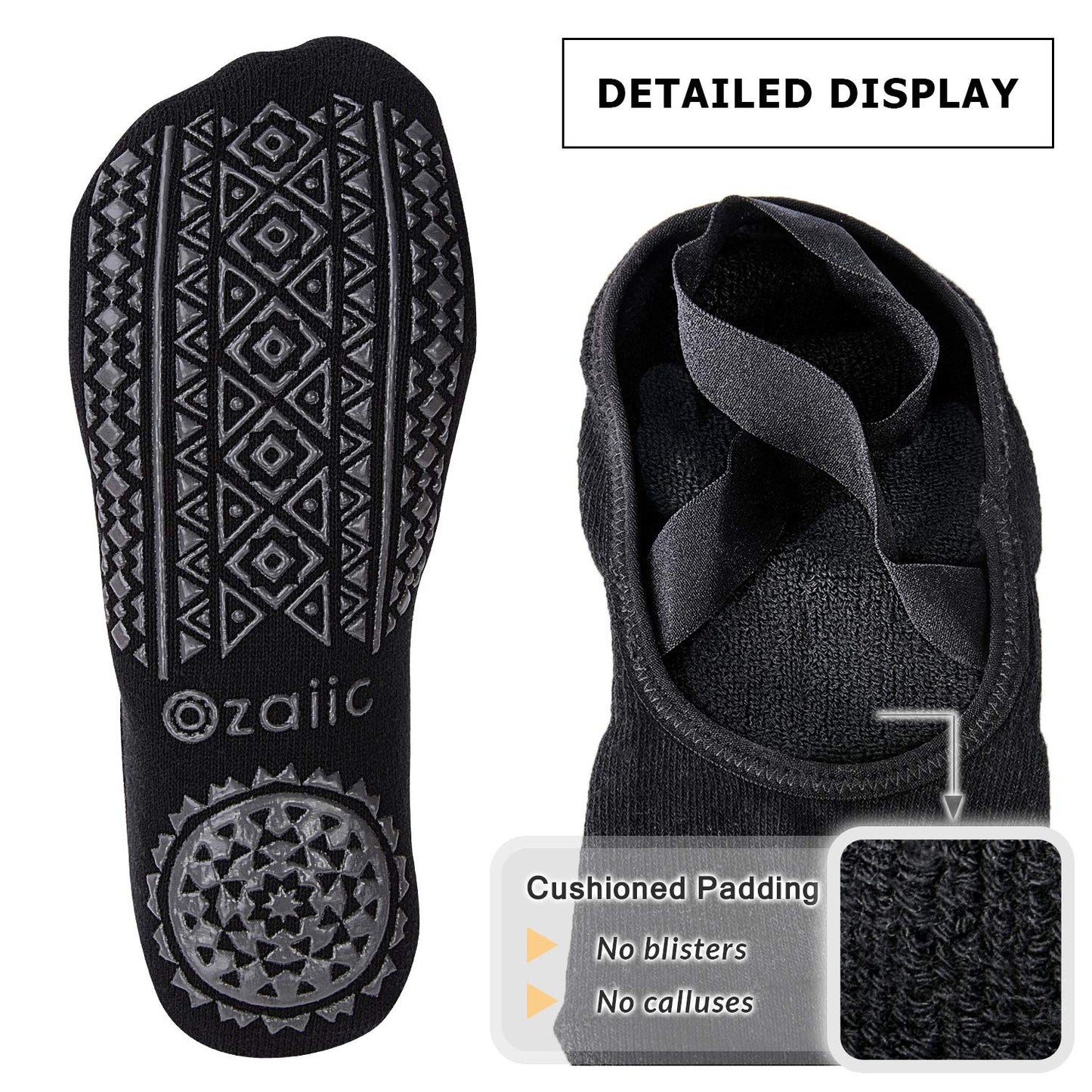 Ozaiic Non-Slip Yoga Socks for Women
