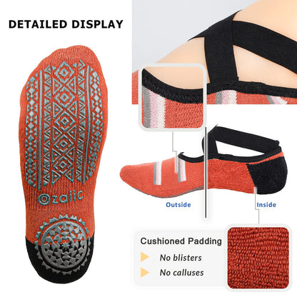 Ozaiic Non-Slip Yoga Socks for Women