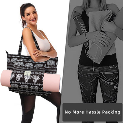 WLLWOO Yoga Mat Tote Bag for Women