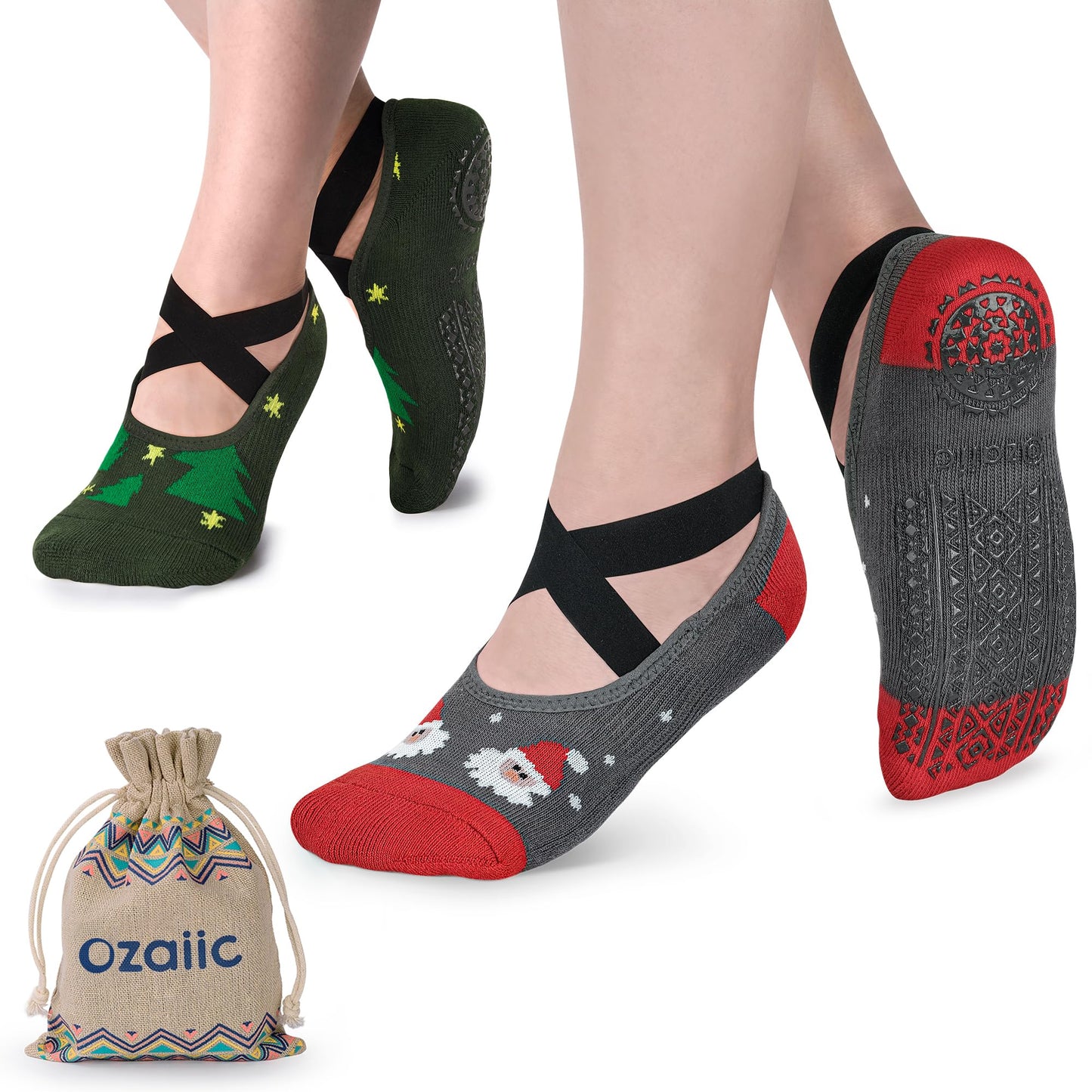Ozaiic Non-Slip Yoga Socks for Women