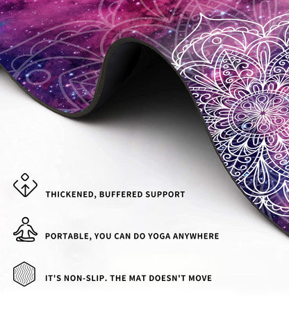 Cifupy Double-Sided Non-Slip Yoga Mat with Strap & Bag