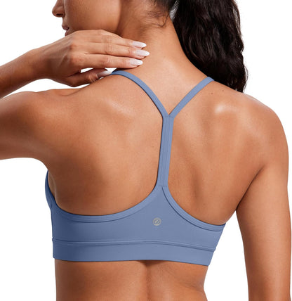 CRZ YOGA Women’s Y-Back Padded Sports Bra