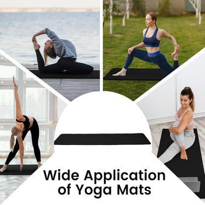 Extra Thick 1/2" High-Density Yoga Mat with Strap