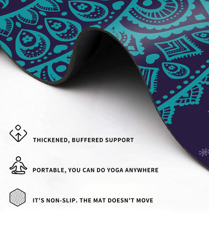 Cifupy Double-Sided Non-Slip Yoga Mat with Strap & Bag