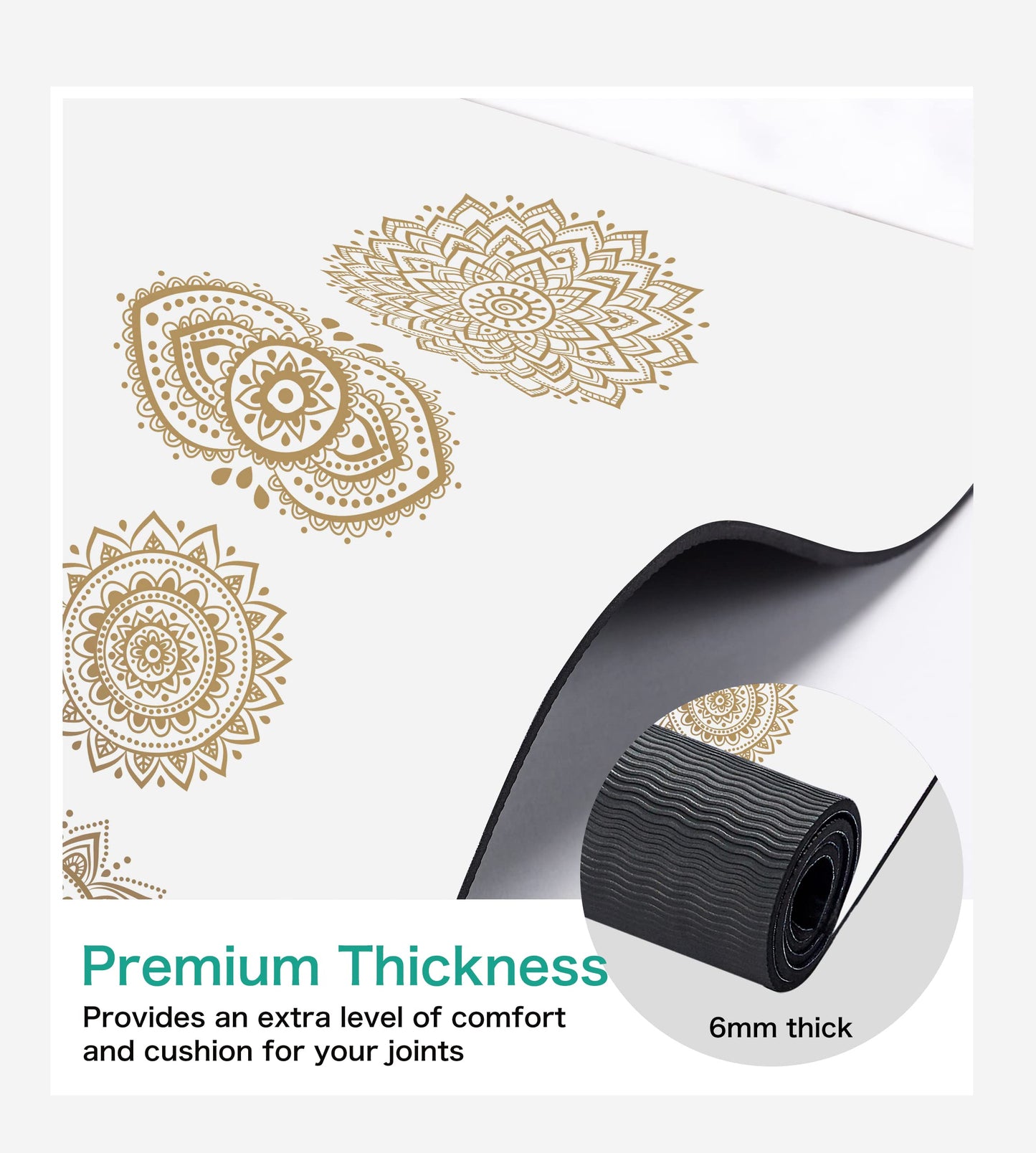 Non-Slip TPE Yoga & Exercise Mat with Strap