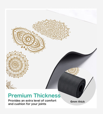 Non-Slip TPE Yoga & Exercise Mat with Strap