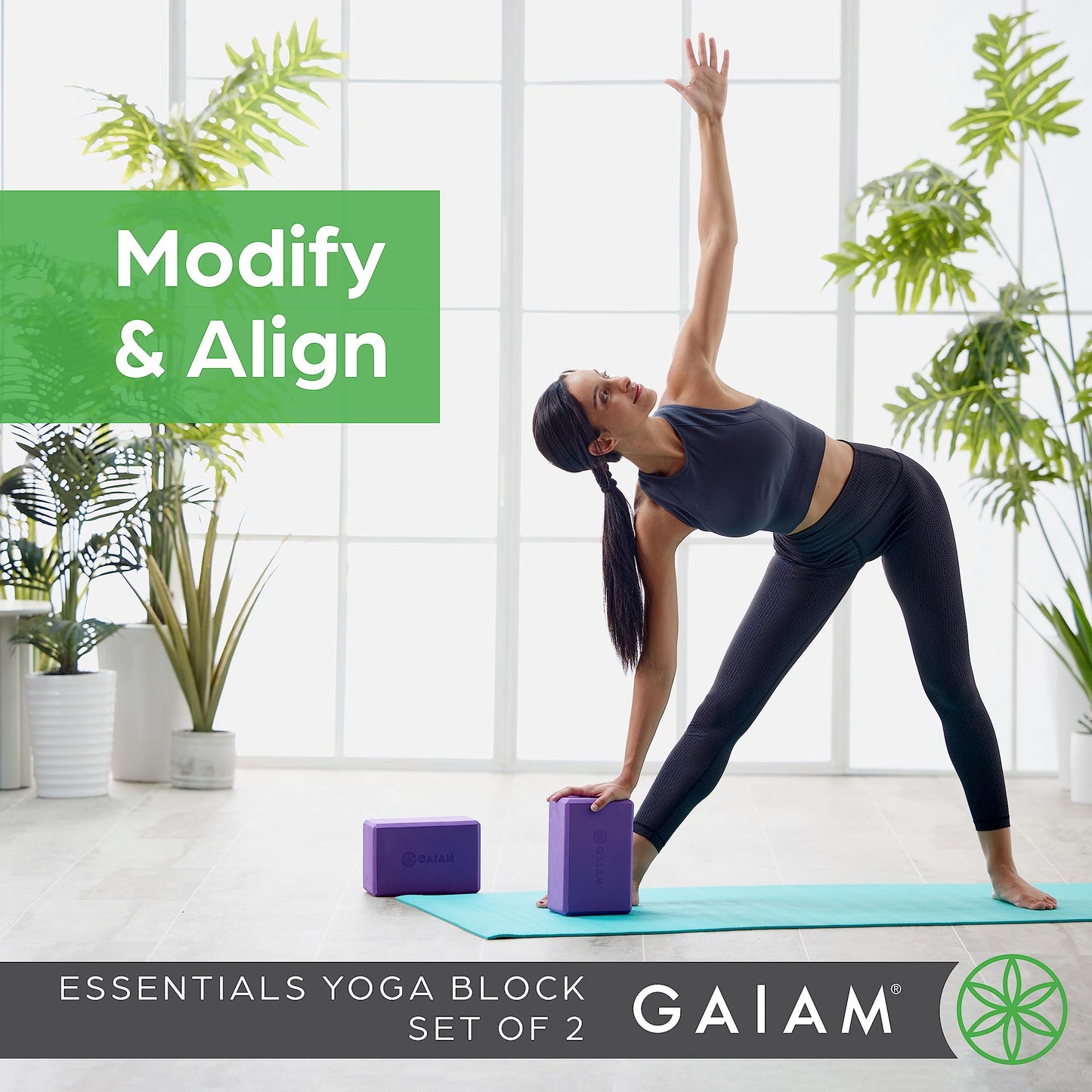 Gaiam Yoga Block – Foam Support for Yoga & Pilates