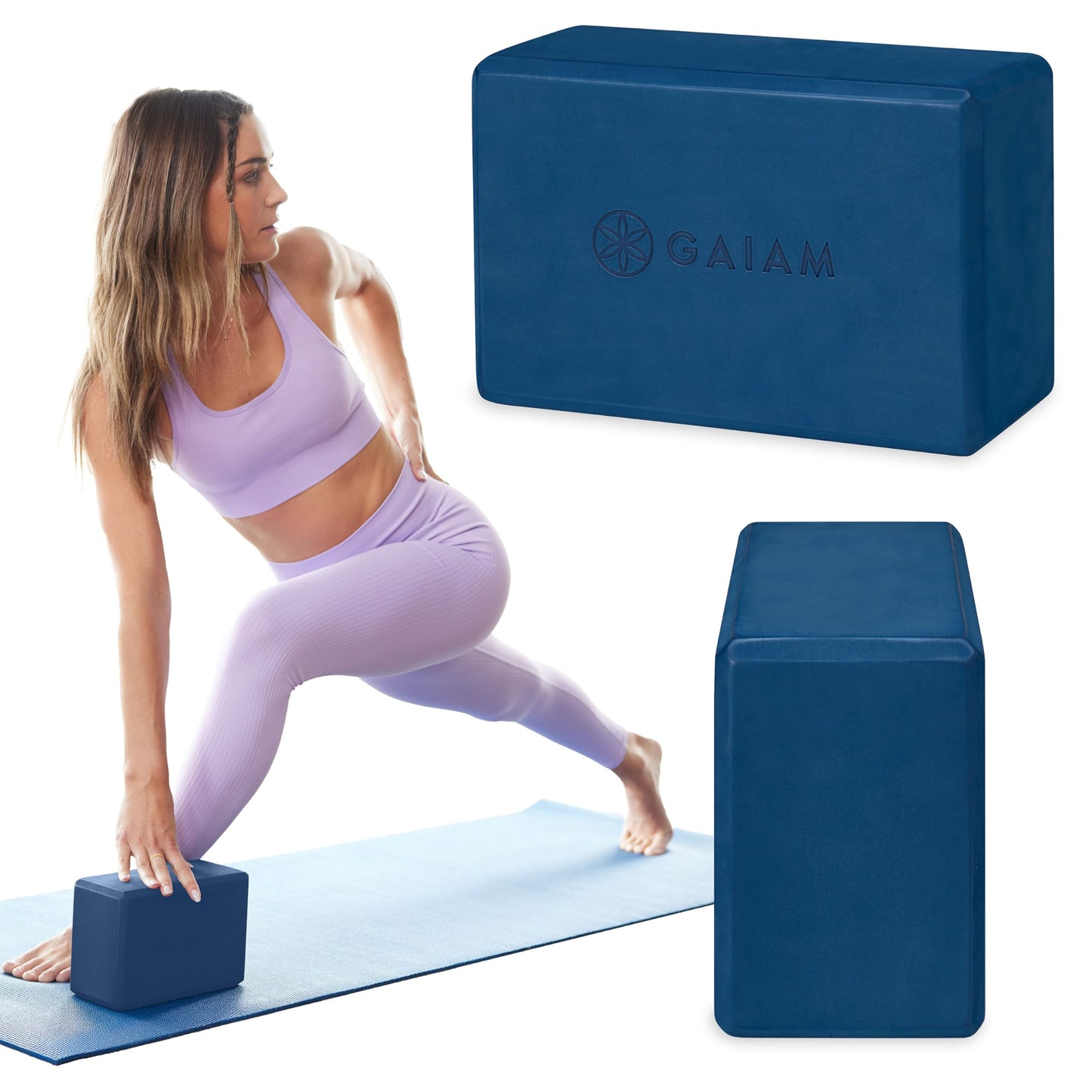 Gaiam Yoga Block – Foam Support for Yoga & Pilates