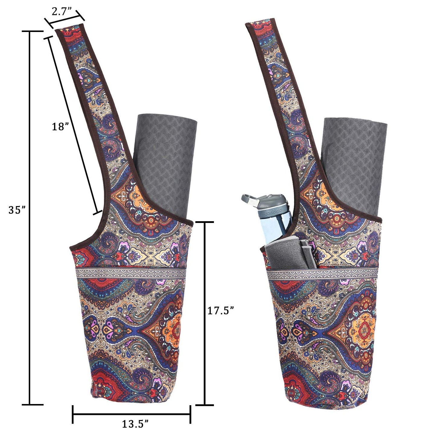 Ewedoos Yoga Mat Bag with Pocket