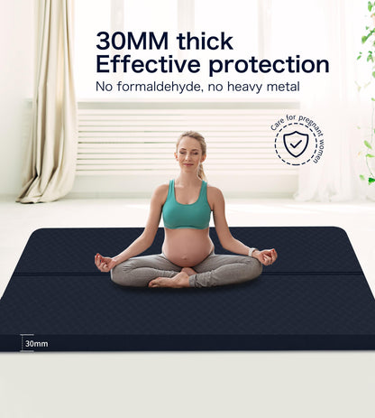 Nuveti Large Thick Yoga & Exercise Mat with Bag