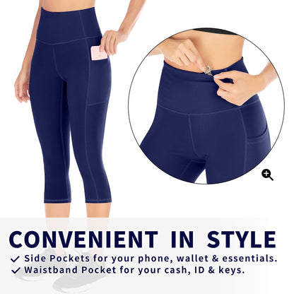 Ewedoos Women’s Capri Yoga Leggings with Pockets