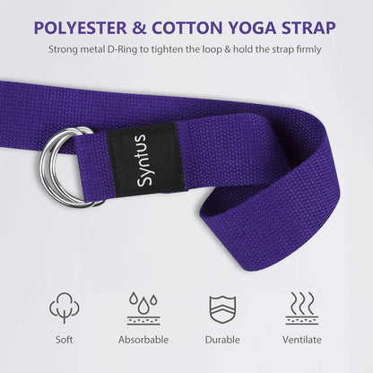 Syntus Yoga Block & Strap Set for Pilates & Fitness