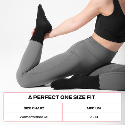 CoolMate Women’s Non-Slip Pilates Yoga Socks