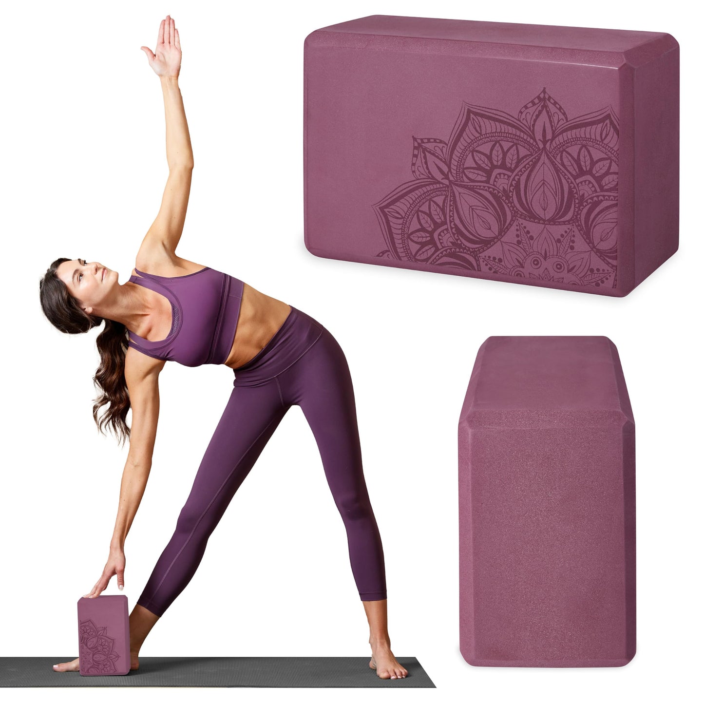 Gaiam Yoga Block – Foam Support for Yoga & Pilates