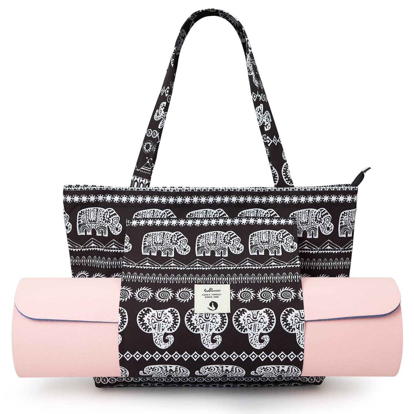 WLLWOO Yoga Mat Tote Bag for Women