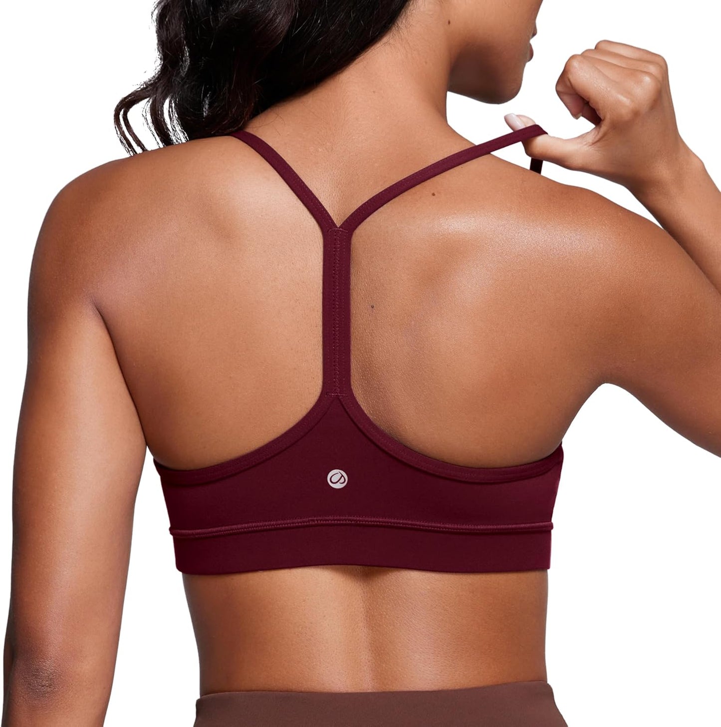CRZ YOGA Women’s Y-Back Padded Sports Bra