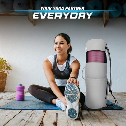 MAGNILAY Yoga Mat Bag with Adjustable Strap & Pockets
