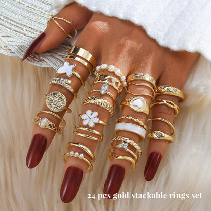 KISS WIFE Gold Ring Set