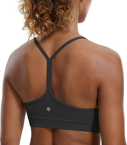 CRZ YOGA Women’s Y-Back Padded Sports Bra
