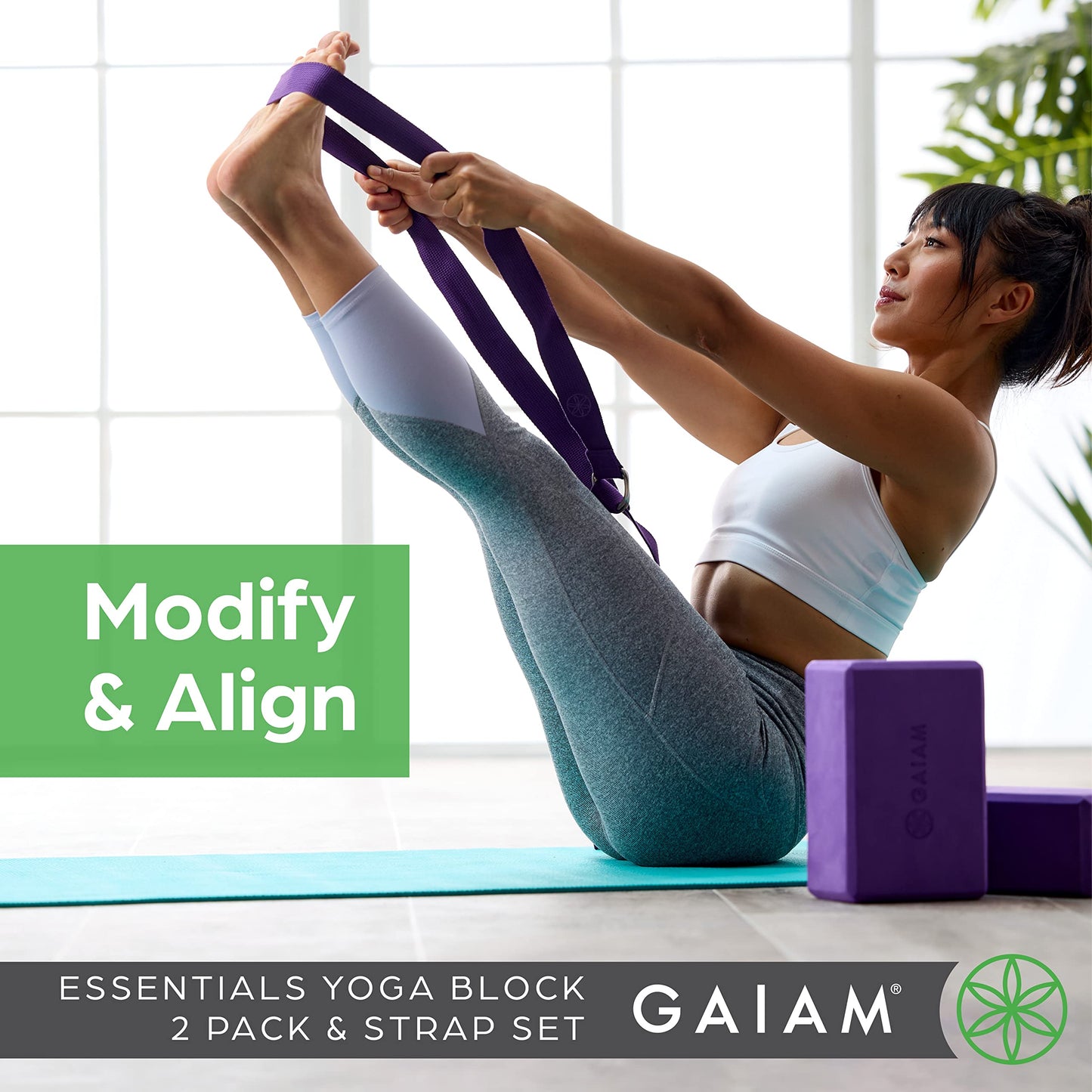 Gaiam Yoga Block – Foam Support for Yoga & Pilates