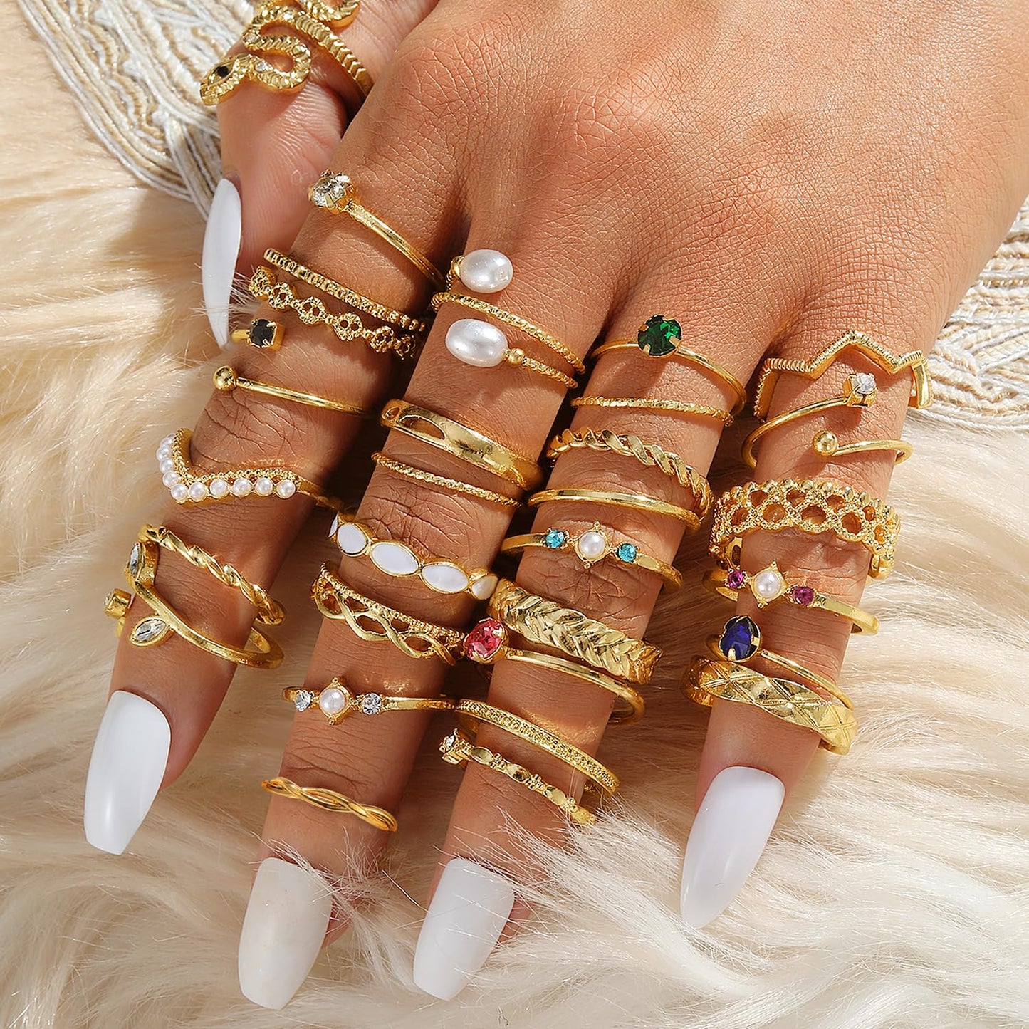 KISS WIFE Gold Ring Set