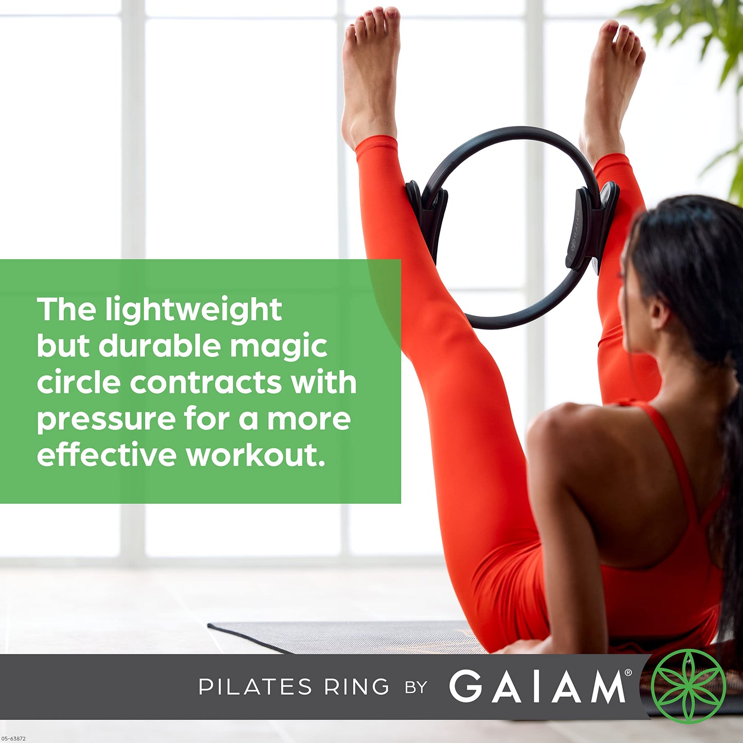 Gaiam Pilates Ring – Foam Handle Fitness Circle