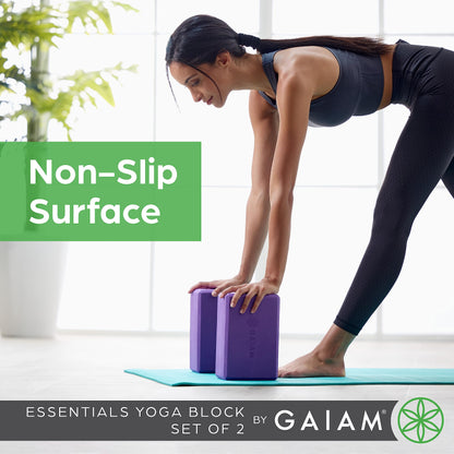 Gaiam Yoga Block – Foam Support for Yoga & Pilates