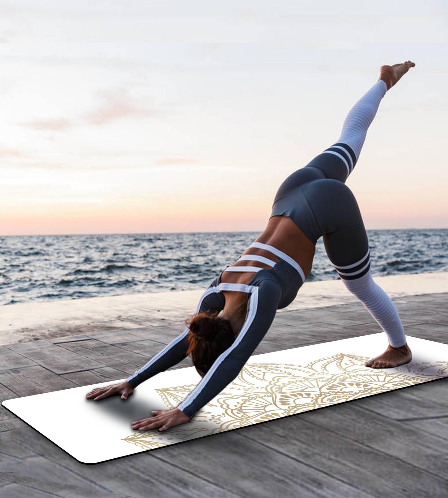 Non-Slip TPE Yoga & Exercise Mat with Strap